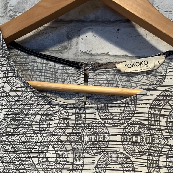 Rokoko Elegant Patterned Short Sleeve Dress small polyester - Picture 4 of 12